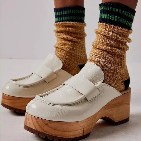 Free People Shoes - New without Box Free People Corbin Platform Loafer clog Mule Size 10